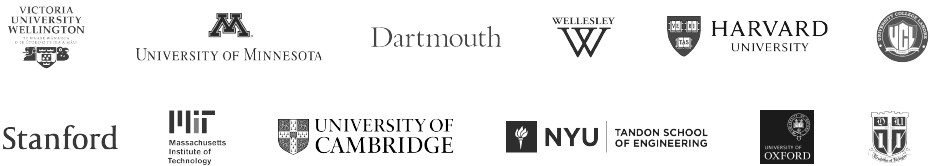 Universities whose researchers recruit on Testable Minds